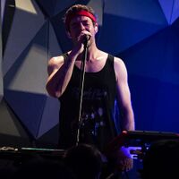 McEwan performing live with The Midnight in 2018