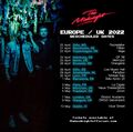 Spring 2022 EU dates